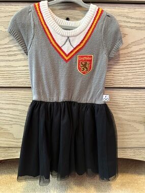 Harry Potter - Gryffindor-Inspired Grey & Black Tulle Dress